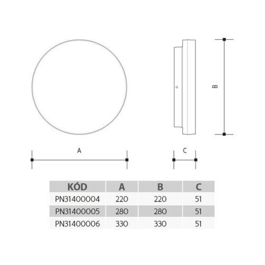 Panlux Přisazené LED svítidlo Eva, pr. 22 cm, IP54 - main (4)
