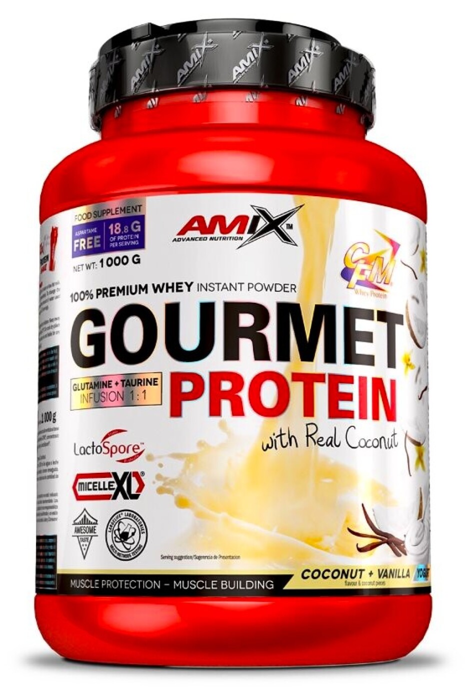 Amix Nutrition Gourmet Protein 1000 g čokoláda - kokos - main (3)