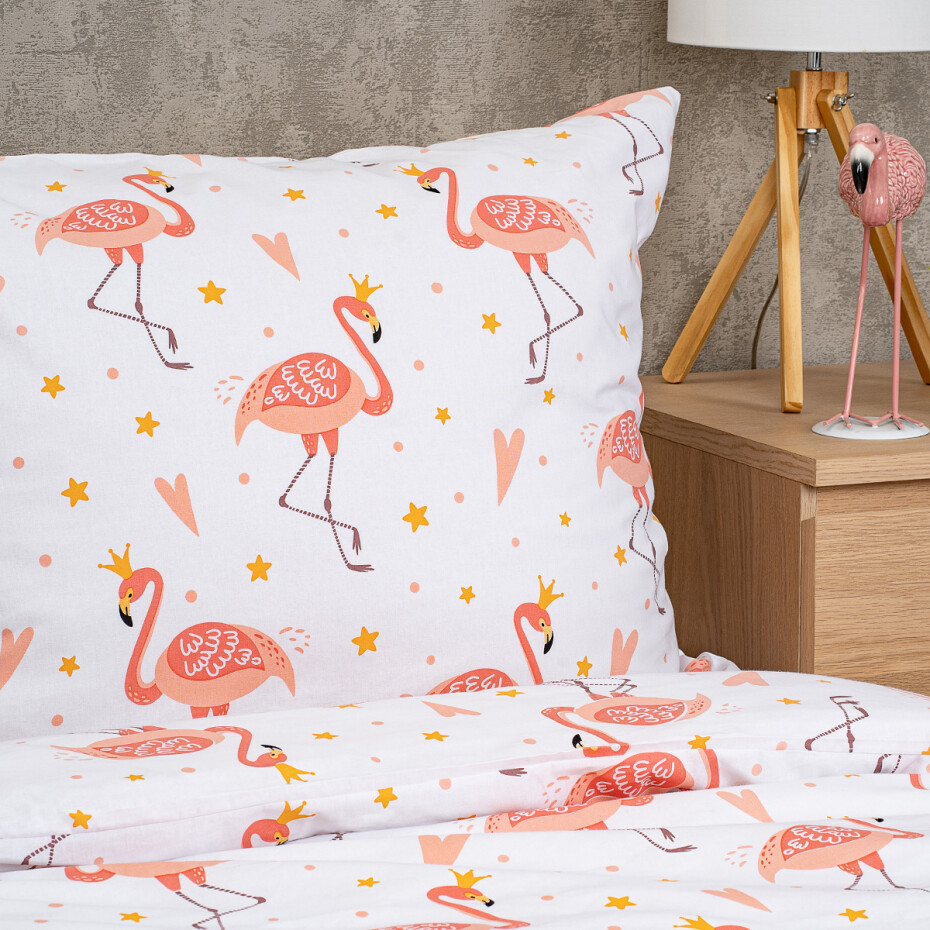 4Home Dětské bavlněné povlečení Flamingo, 140 x 200 cm, 70 x 90 cm - main (3)