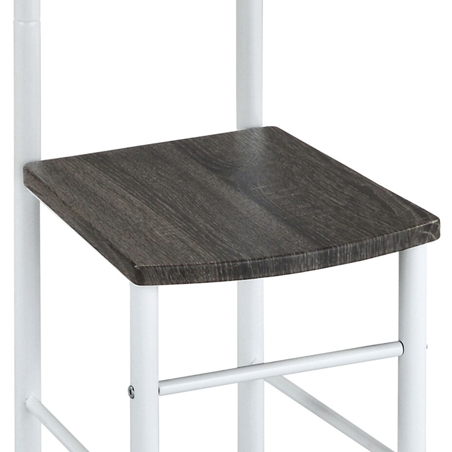 Němý sluha 81870 WT bílý lak/černý dub, 119 cm - main (2)