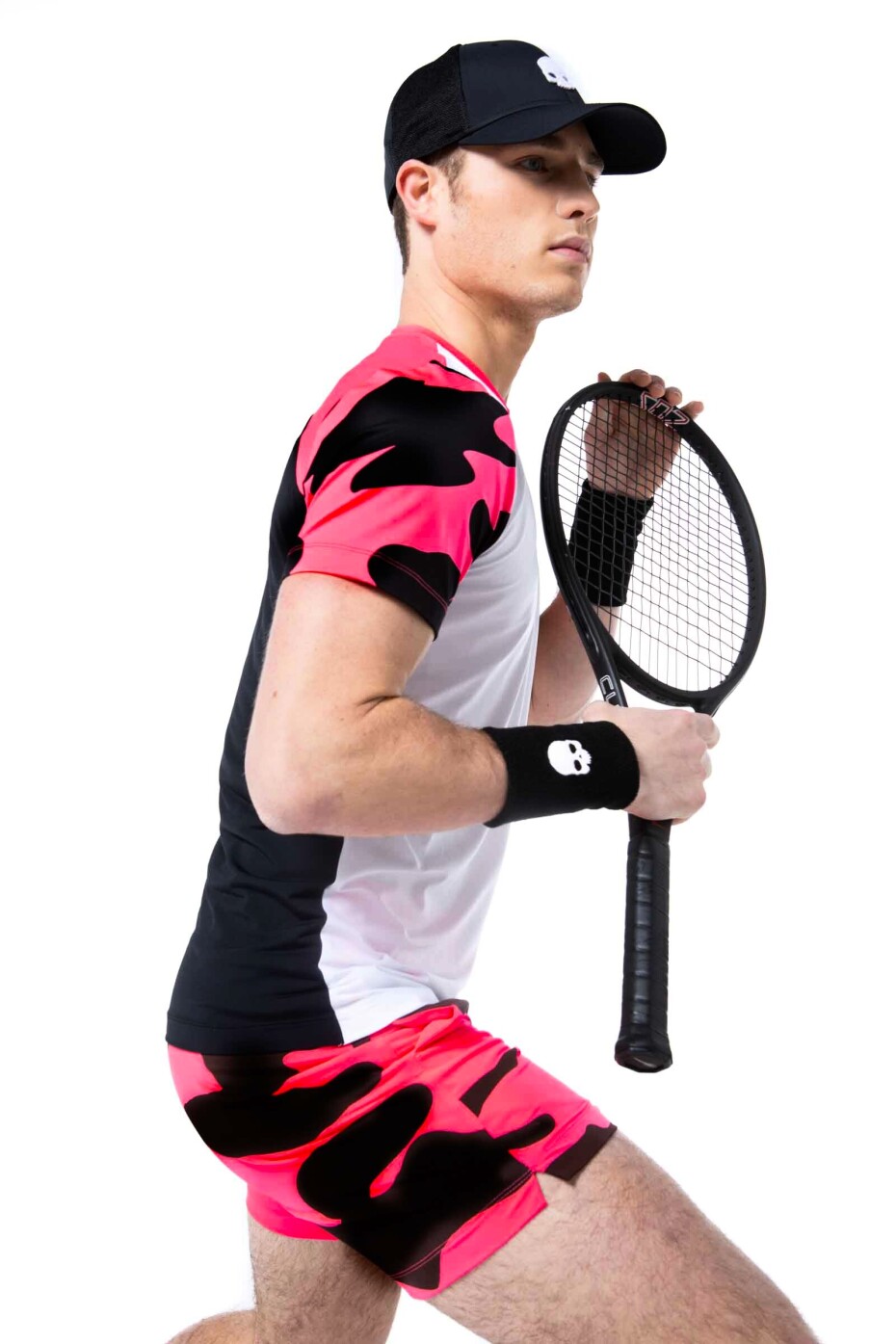 Pánské tričko Hydrogen  Tech Camo Tee White/Fuchsia Fluo L - main (2)