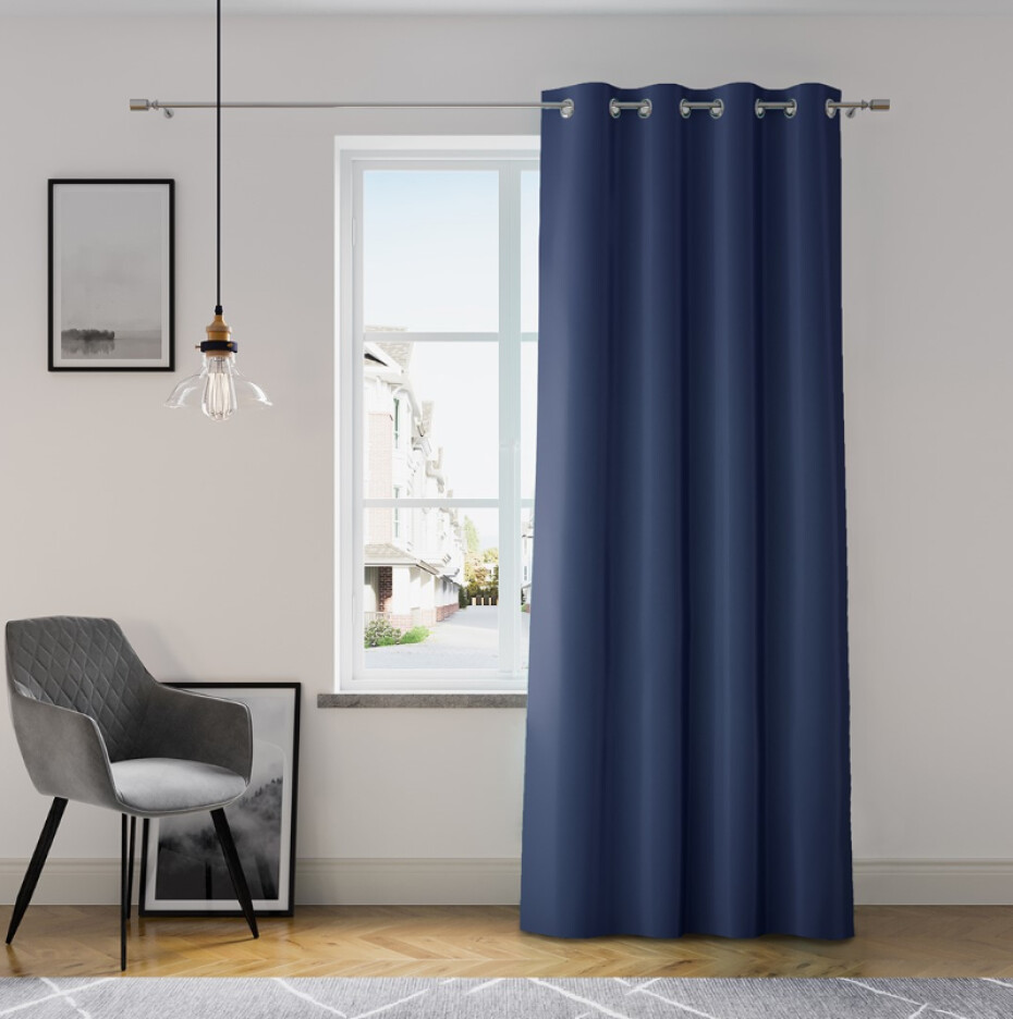 ArtFlhf Zatemňující závěs OXFORD EYELETS K | 140 x 250 cm Barva: Silver - main (1)