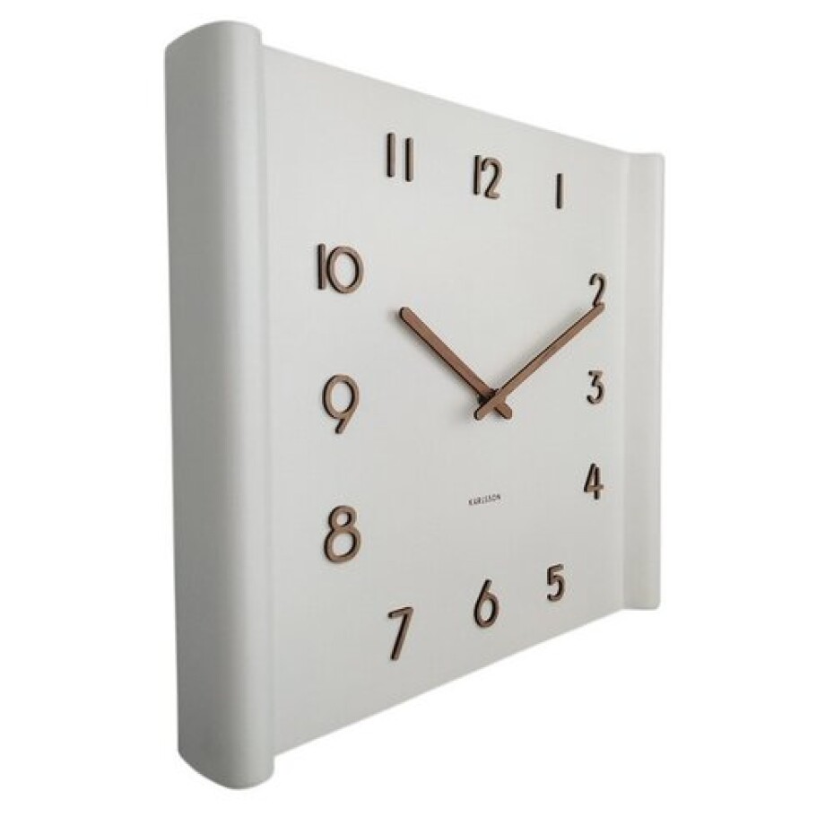 Karlsson 5960WH designové nástěnné hodiny 32 x 36 cm - main (1)