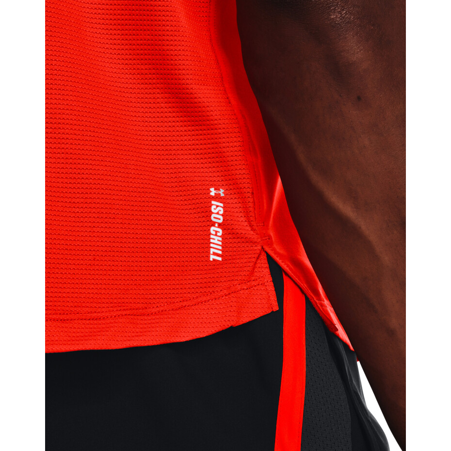 Pánské tričko Under Armour  Iso-Chill Run 200 SS Dark Orange M - main (5)