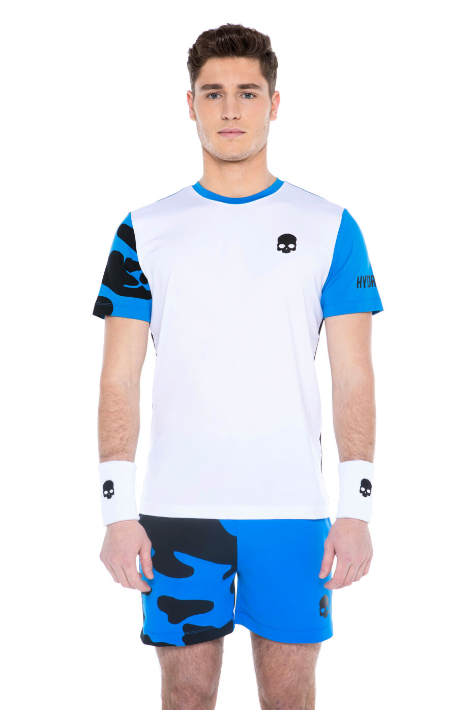 Pánské tričko Hydrogen  Tech Camo Tee White/Blue M - main (0)