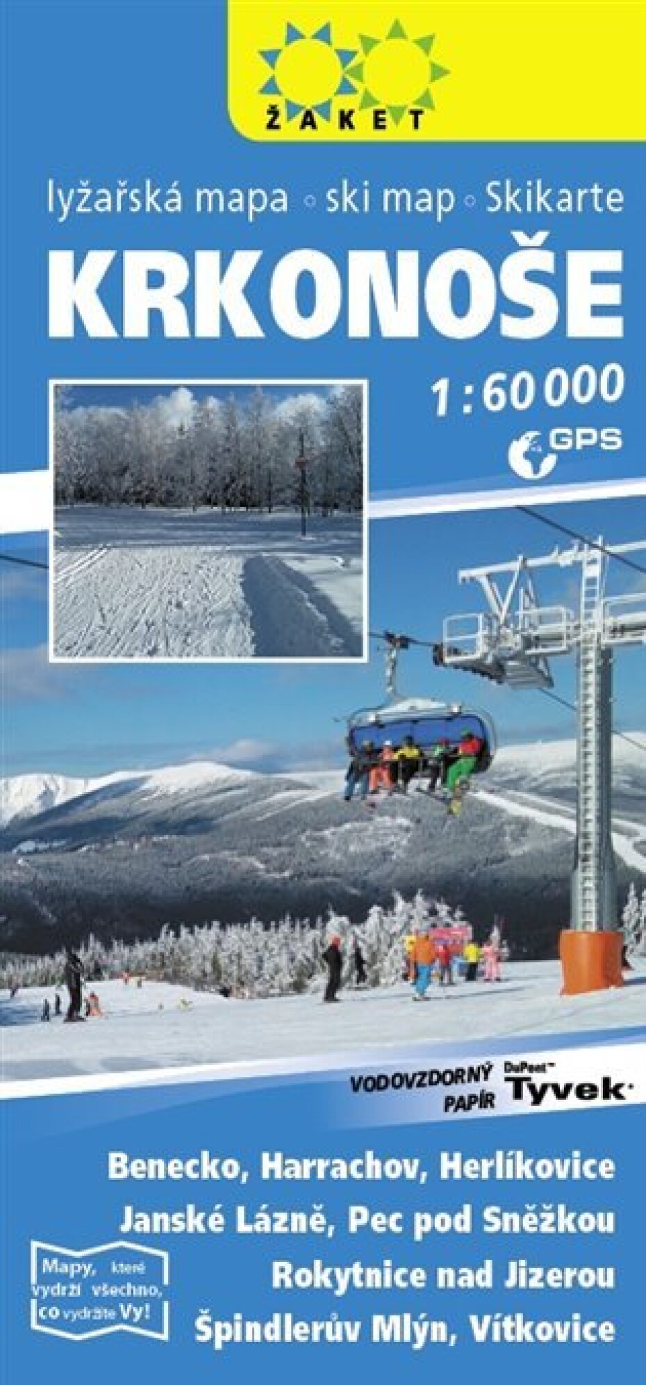 Krkonoše - lyžařská mapa 1:60 000, 4.  vydání - main (0)