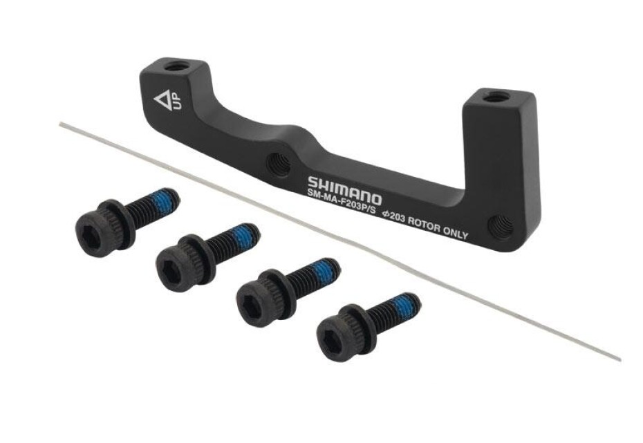 SHIMANO Adaptér přední POST/ STAND 203mm, černý - main (0)