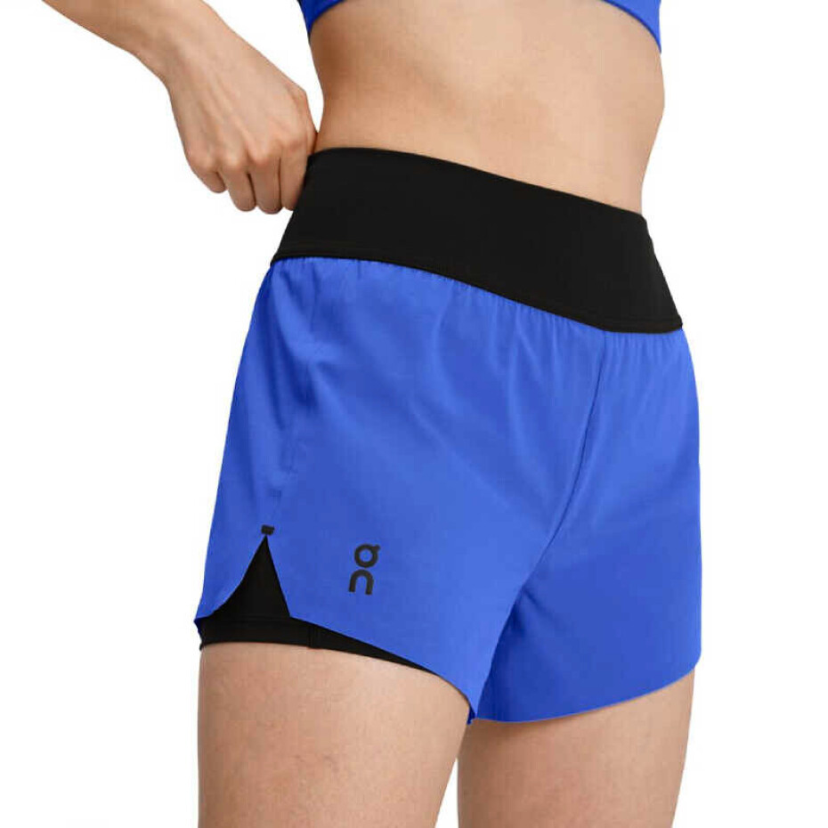 Dámské šortky On  Running Shorts Cobalt/Black L - main (4)