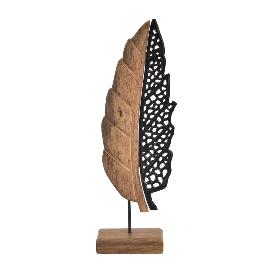 InDecor List na podstavci z mangového dřeva Black, 11 x 5 x 35 cm - main (0)