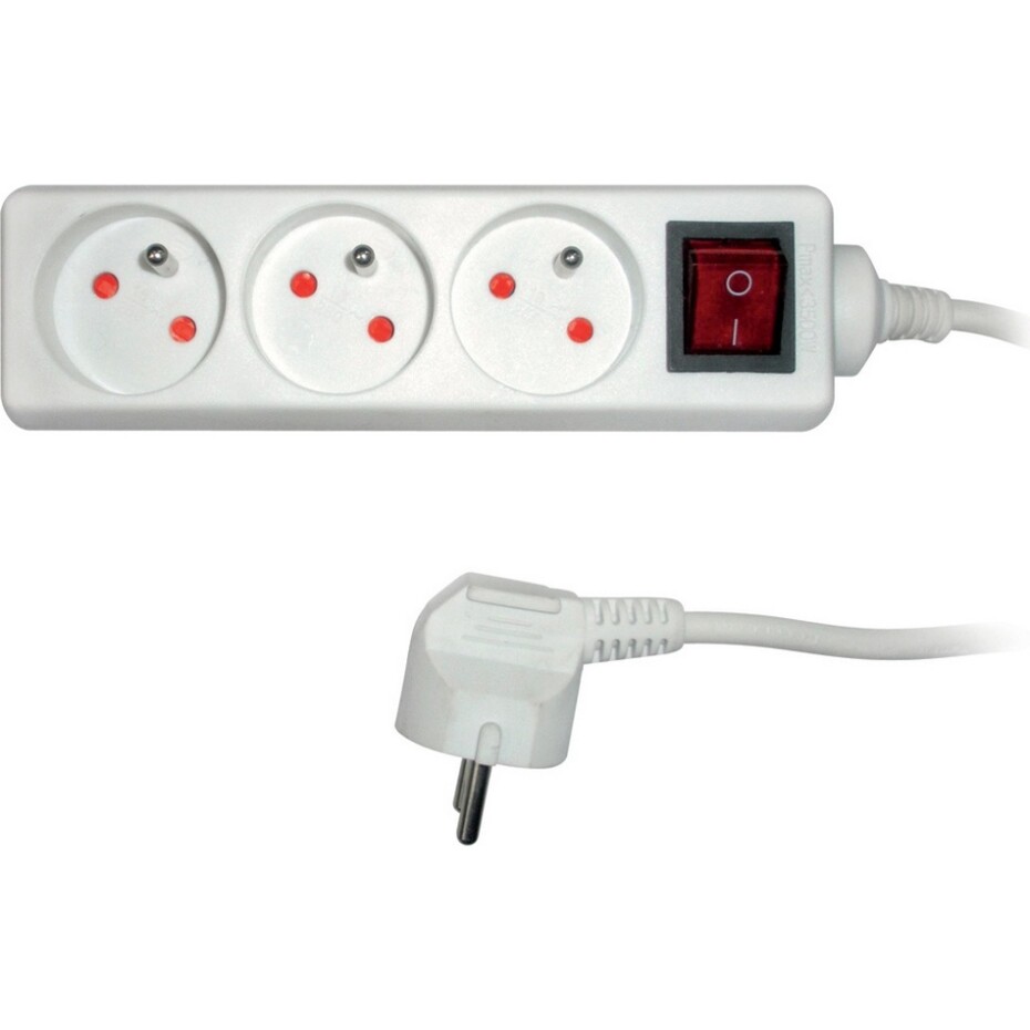 Retlux RPC 19 Prodlužovací kabel s vypínačem, 3 zásuvky, 2 m - main (0)