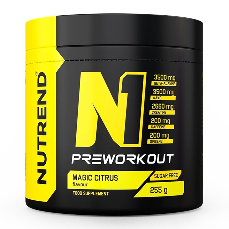 Nutrend N1 Pre-Workout 255 g modrá malina - main (2)
