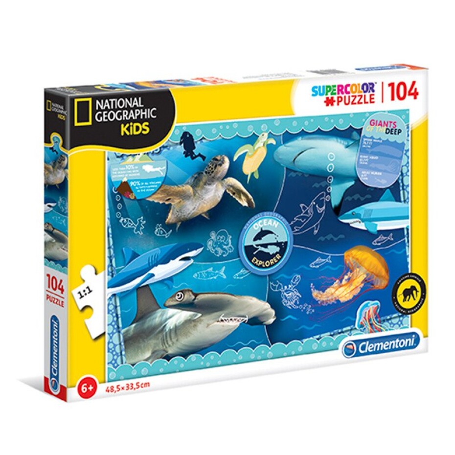 Clementoni Puzzle National Geographic Průzkum oceánu / 104 dílků - Rossi - main (0)