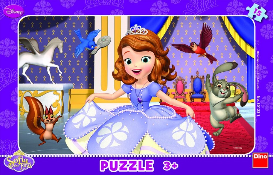 Sofia První - rámové puzzle 15 dílků - Dino Park - main (0)