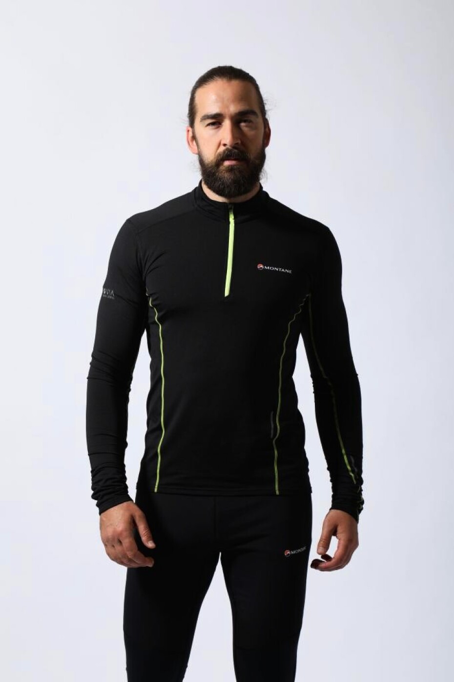 Pánské tričko Montane  Dragon Pull-On Black S - main (0)