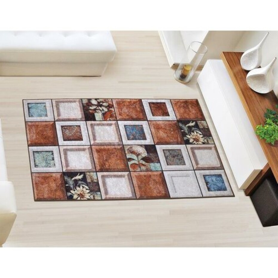 Bellatex Koberec 3D tisk Dlaždice, 80 x 120 cm - main (0)