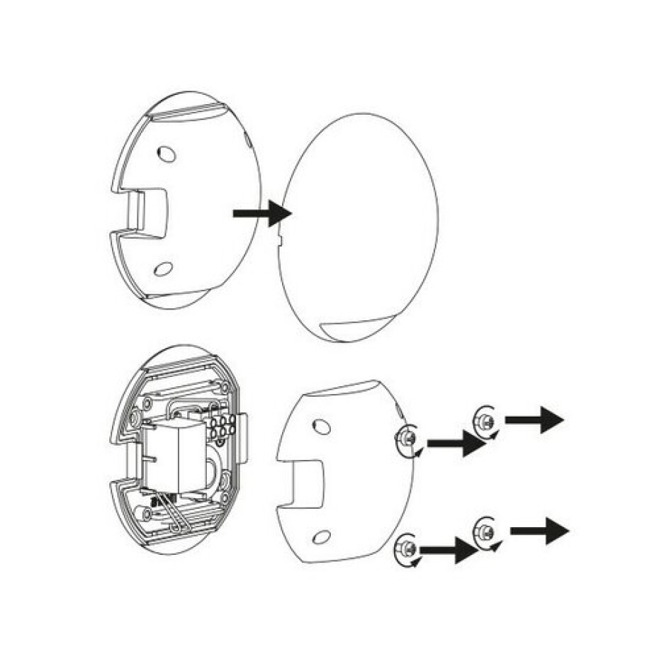 Panlux Venkovní nástěnné LED svítidlo Leon Circle bílá, IP65, 2 W - main (7)