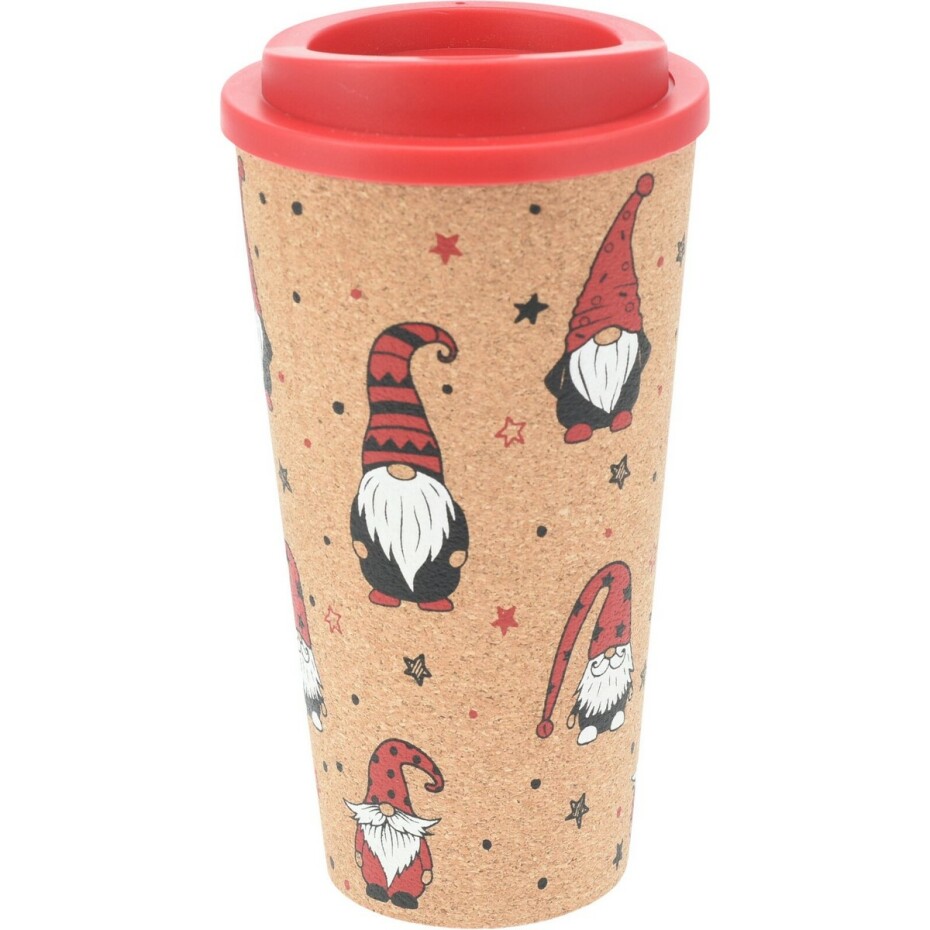 Hrnek s plastovým víčkem Gnomes, 500 ml, 9 x 18 cm - main (0)