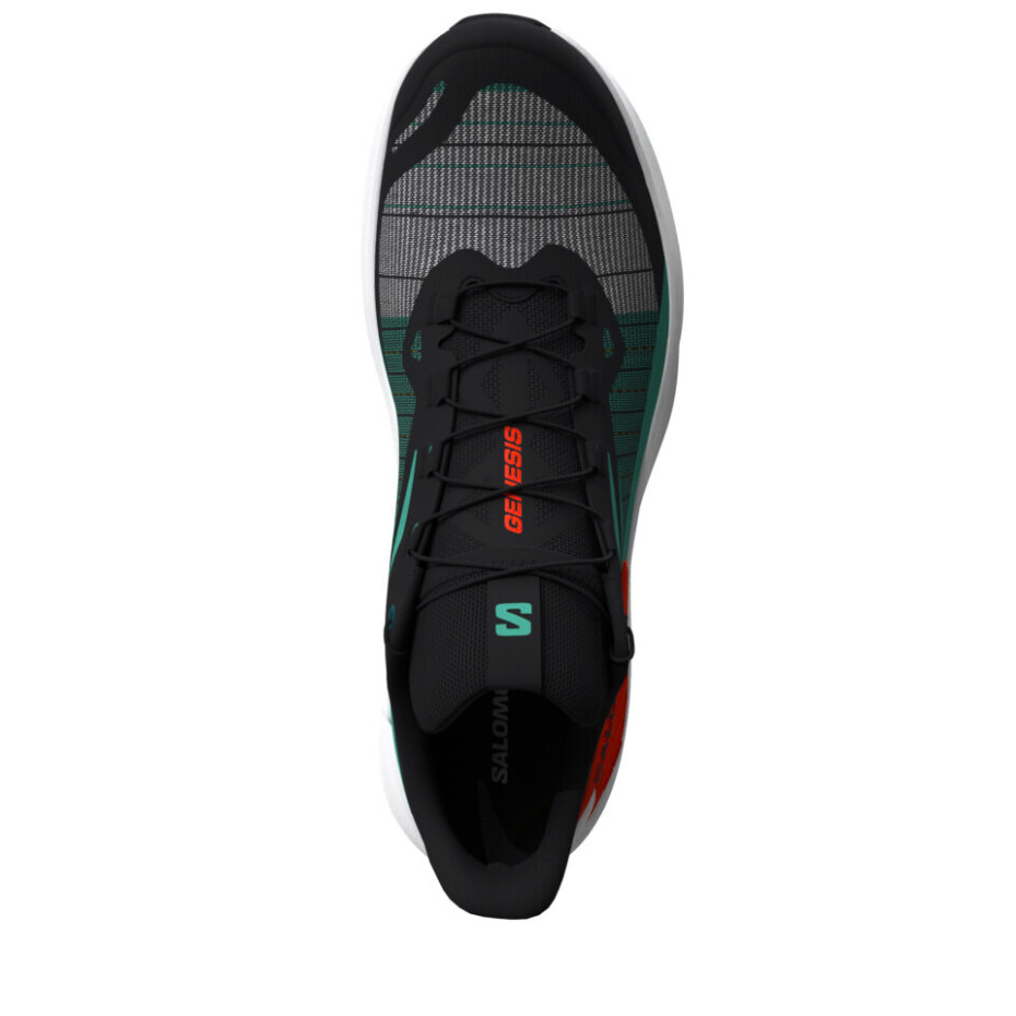 Pánská běžecká obuv Salomon Genesis Black/Electric Green/Cherry Tomato  UK 10 - main (2)