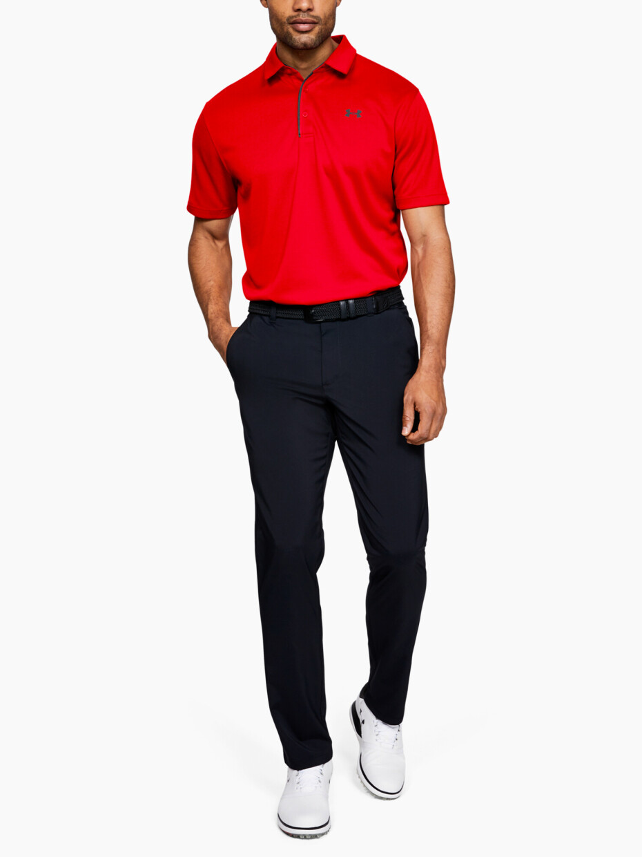 Under Armour pánské tričko Tech polo červená - main (1)