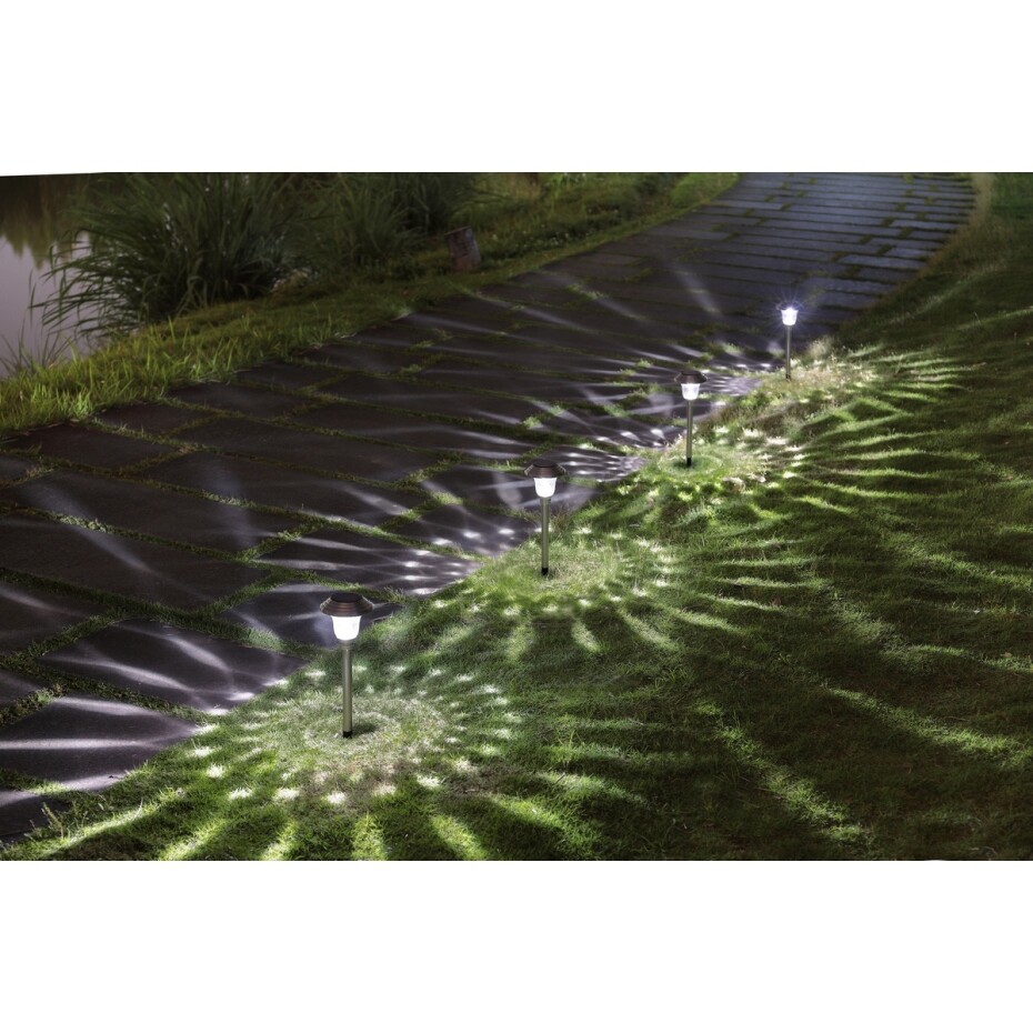 Retlux RGL 114 Solární zapichovací svítidlo nerez, 1x LED studená bílá - main (1)