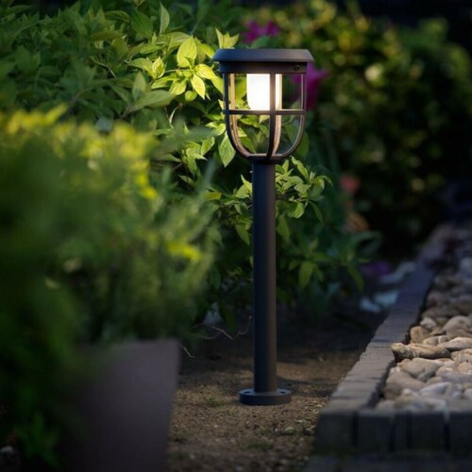 Philips Radii UltraEfficient solární venkovní sloupkové LED svítidlo 1,3W 3000K 60cm, černá - main (3)