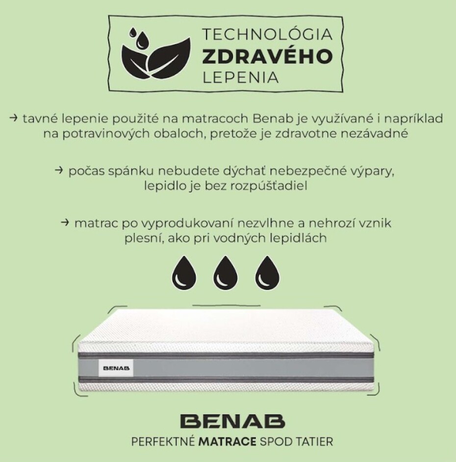Benab Pěnová matrace VISCO PLUS | 80 x 200 cm - main (13)