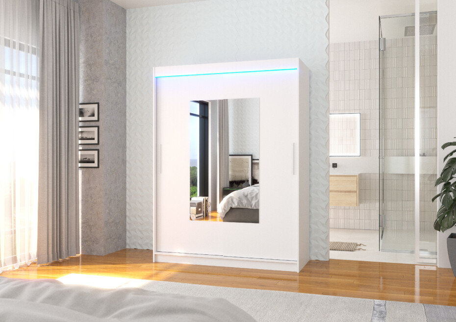ArtAdrk Šatní skříň DORRIGO | 150 cm Skříň: Dor02 / čokoládová - main (8)