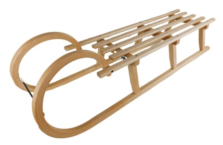 Acra Sáně dřevěné 125cm Rohačky dřevěný sedák - main (0)