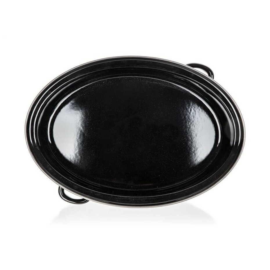 Banquet 2dílný oválný smaltovaný pekáč CULINARIA Black, 38 cm - main (9)