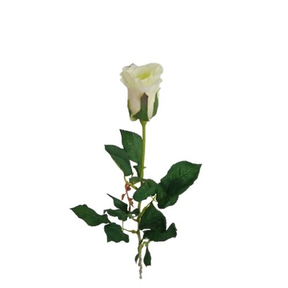 Umělá květina poupě Růže bílá, 64 cm, 9 ks - main (2)