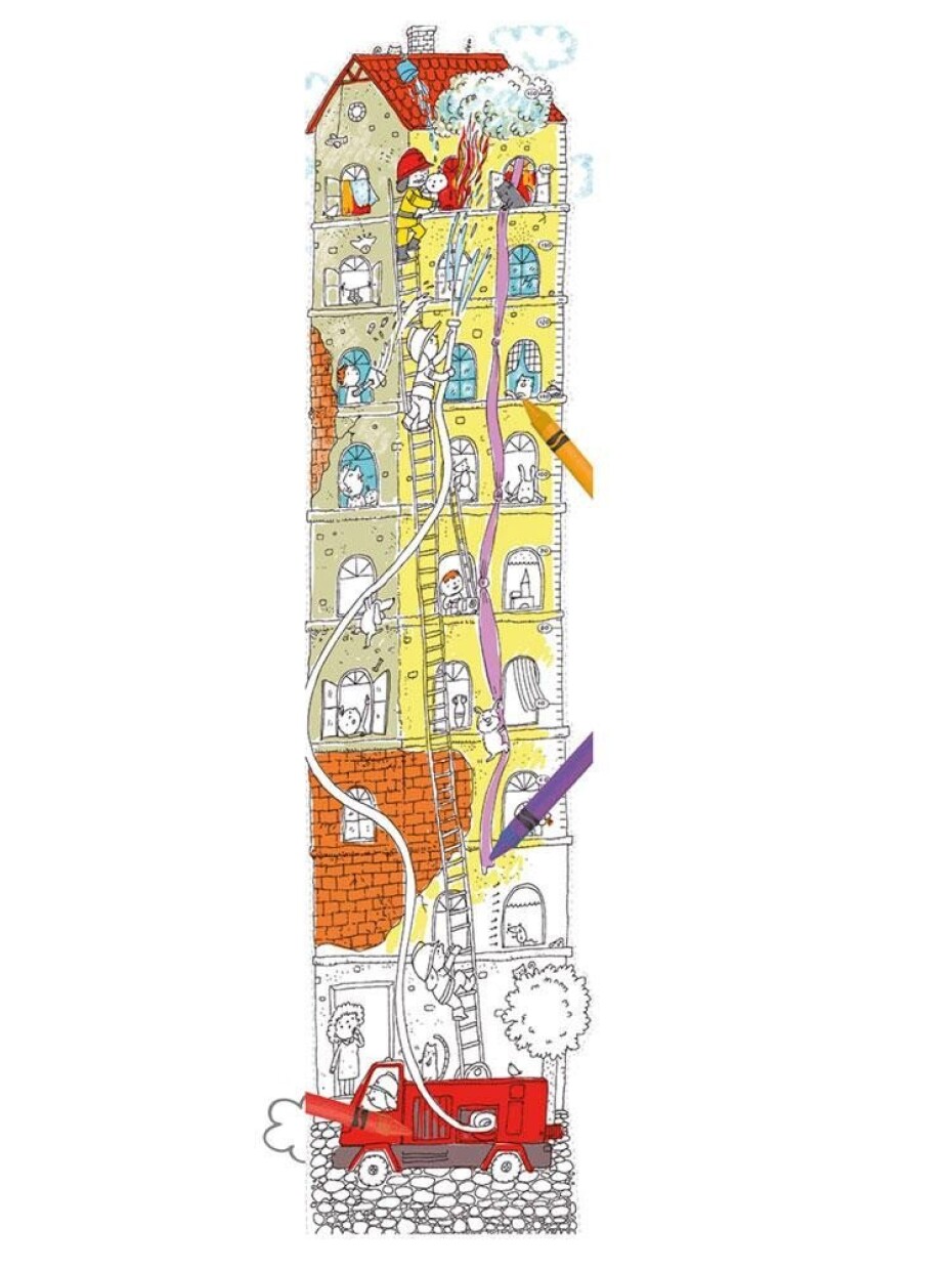Monumi Omalovánky veselý metr - Hasiči 160 x 40 cm - main (0)