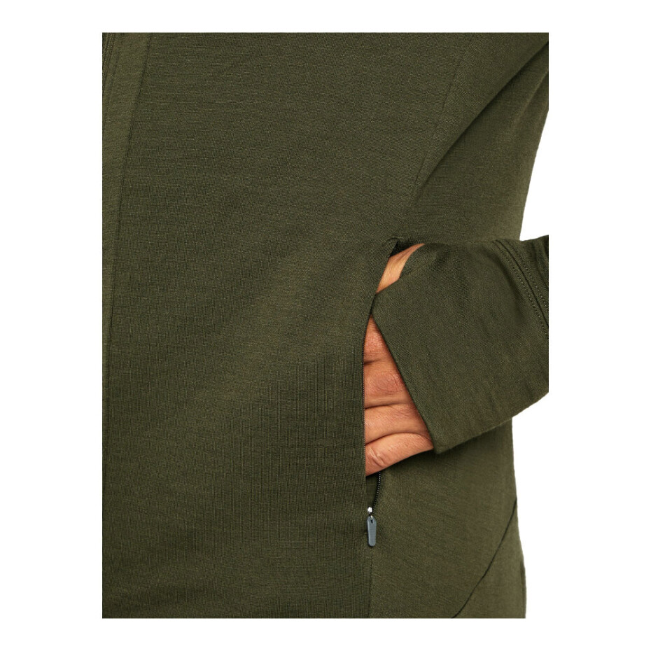 Pánská mikina Icebreaker Merino 260 Quantum IV LS Zip Hoodie Loden S - main (7)