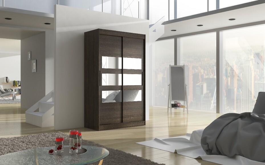 ArtAdrk Šatní skříň KOLORADO | 120 cm Barva: Trufla - main (1)