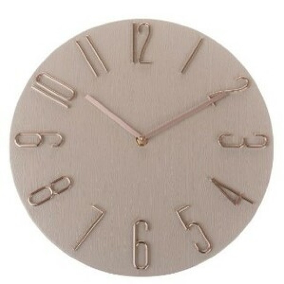Nástěnné hodiny Berry beige, pr. 30,5 cm, plast - main (0)