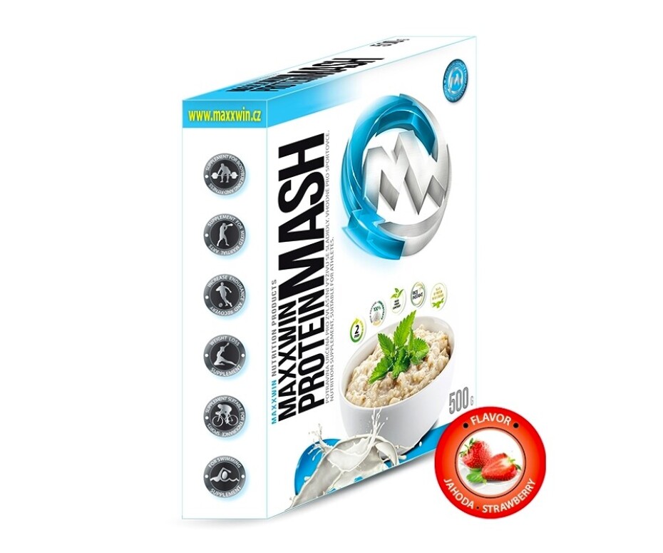 MAXXWIN Protein Mash 500 g malina - main (1)