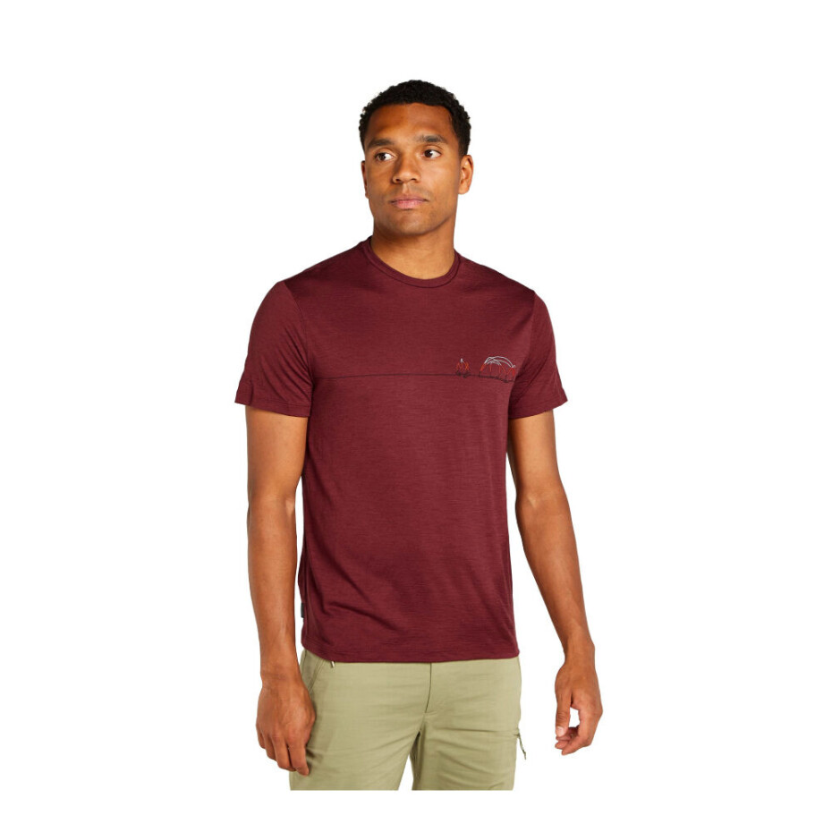 Pánské tričko Icebreaker Merino 150 Tech Lite SS T Sing Li Cmp Port XL - main (1)