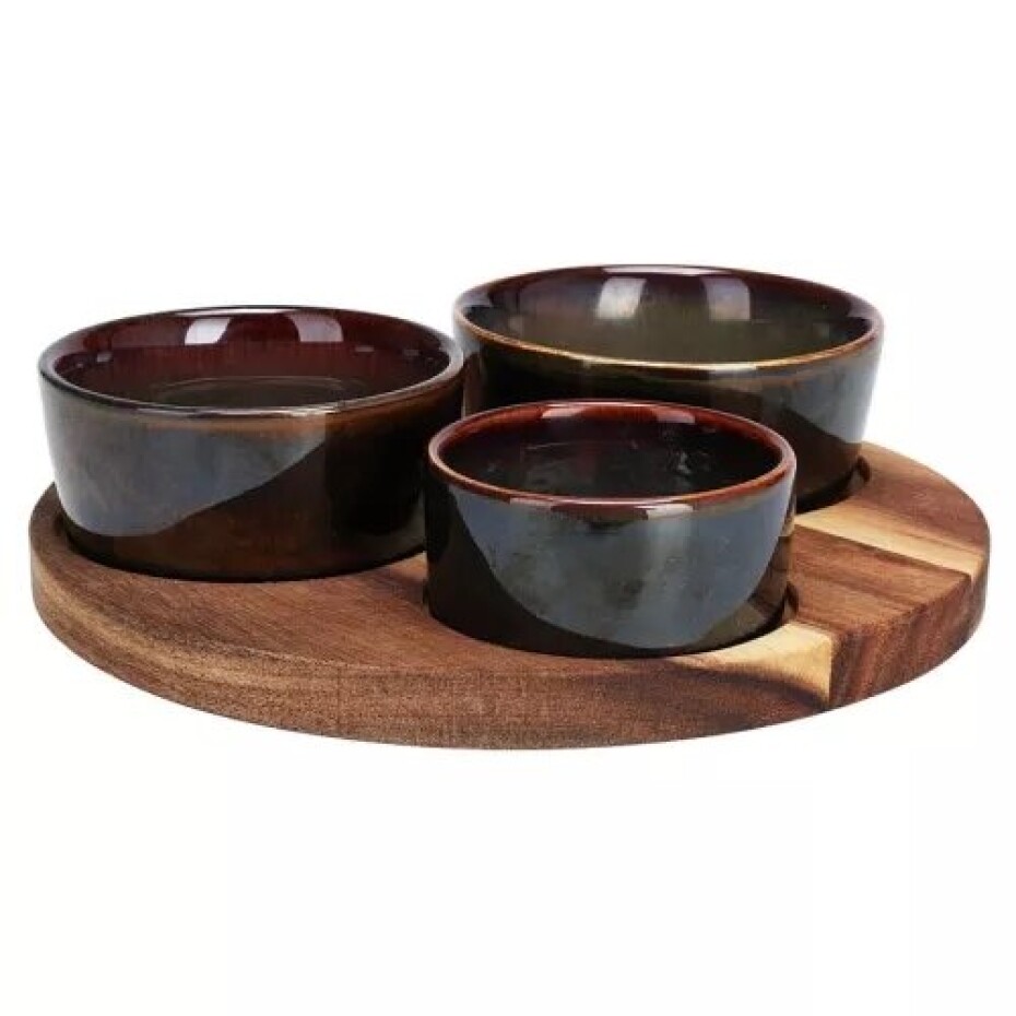EH servírovací sada Torrente, 4 ks, zelená, pr. 19,8 cm - main (0)