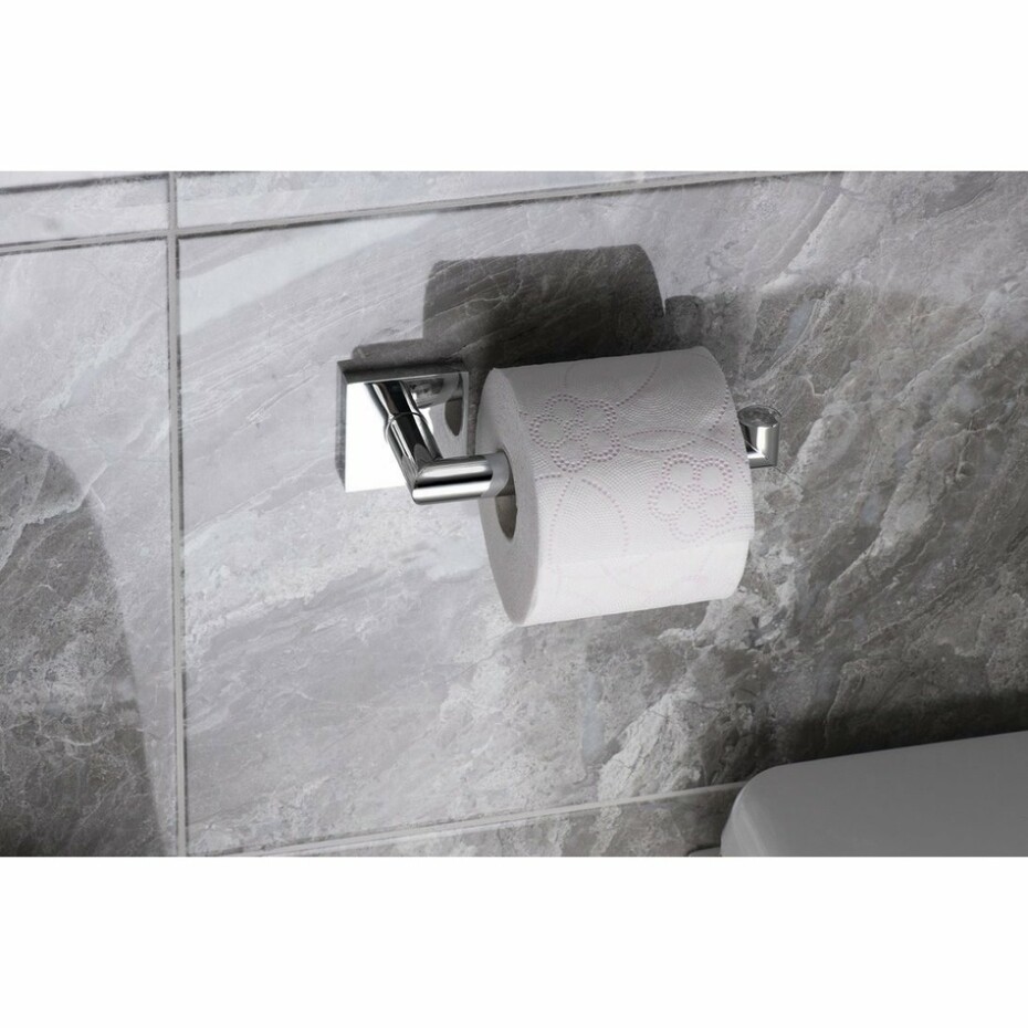SAPHO XQ702 X-Square držák toaletního papíru bez krytu, 18 x 5,5 x 7 cm, stříbrná - main (2)
