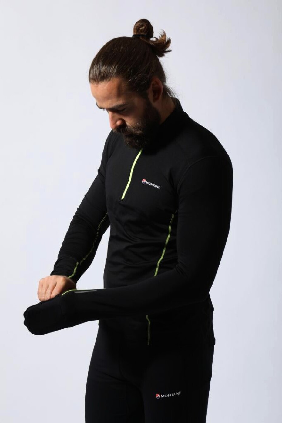 Pánské tričko Montane  Dragon Pull-On Black S - main (10)