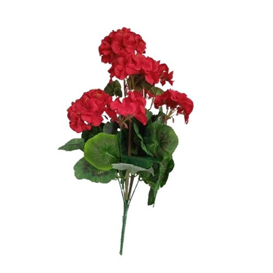 Umělá květina Muškát červená, 47 cm - main (0)