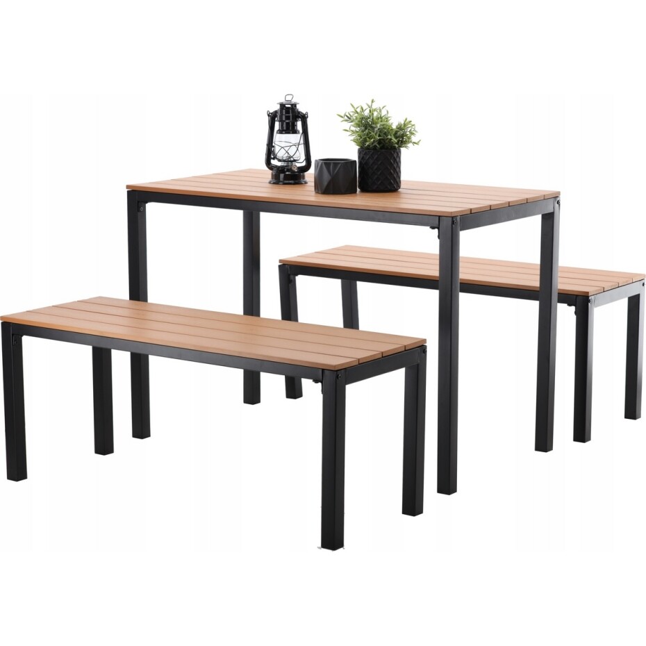 Set zahradního nábytku Garden hnědá, 3 ks - main (0)