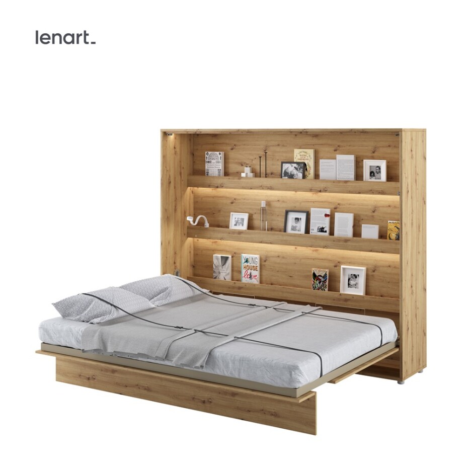 Dig-net nábytek Sklápěcí postel Lenart BED CONCEPT BC-14 | 160 x 200 cm Barva: Dub artisan - main (19)