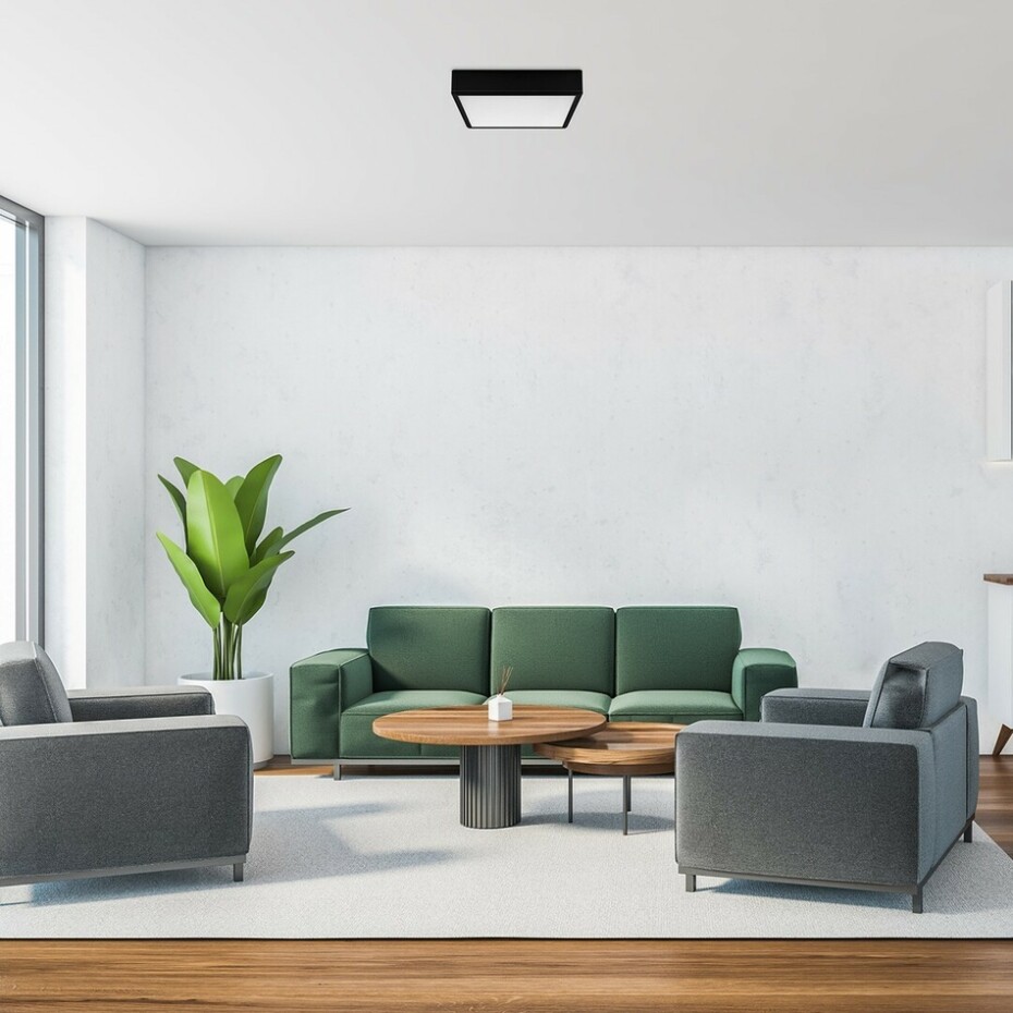 Rabalux 71247 stropní LED svítidlo Lauri, čtverec, černá - main (1)