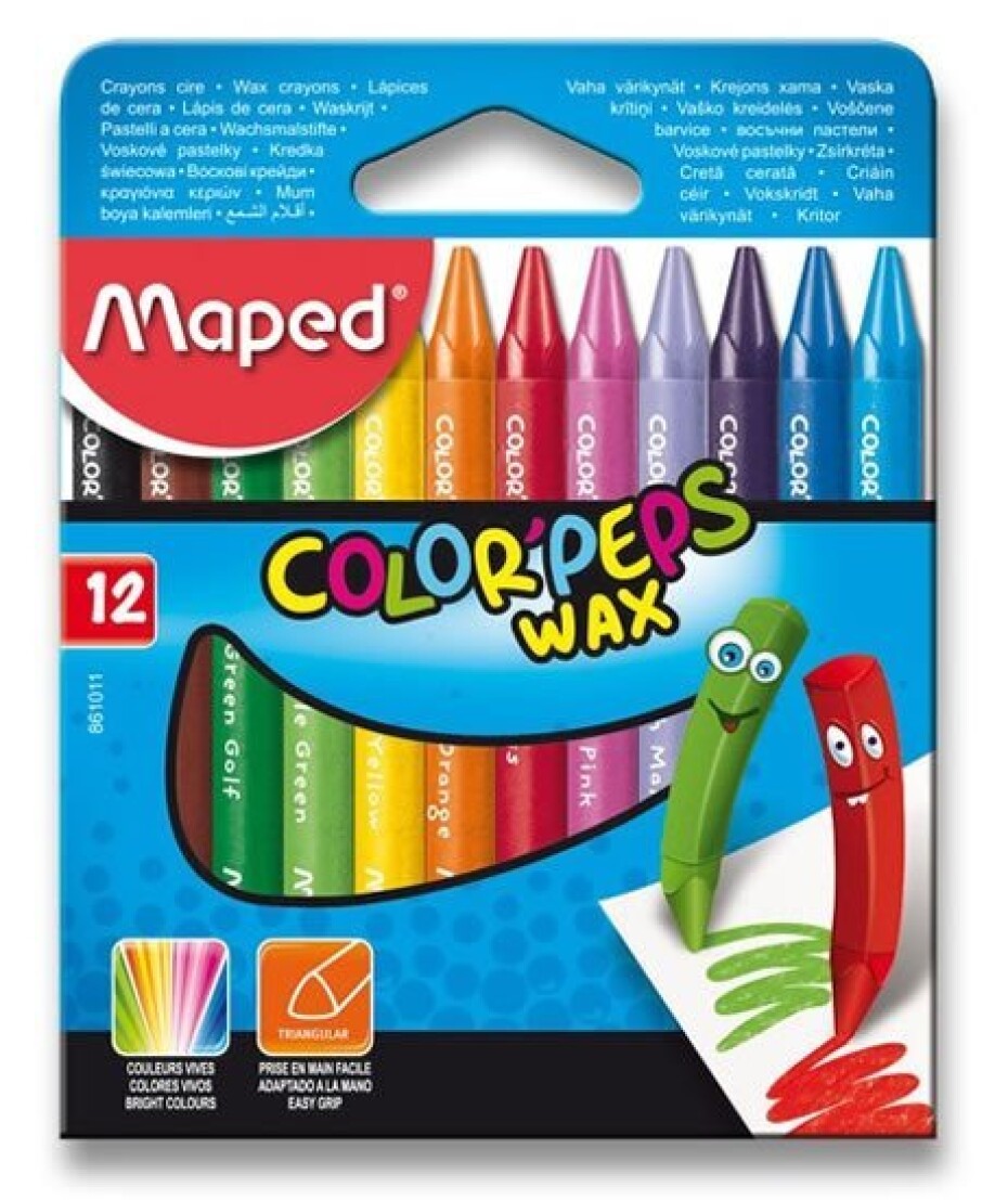 Maped - Voskové pastelky Wax 12 ks - main (0)
