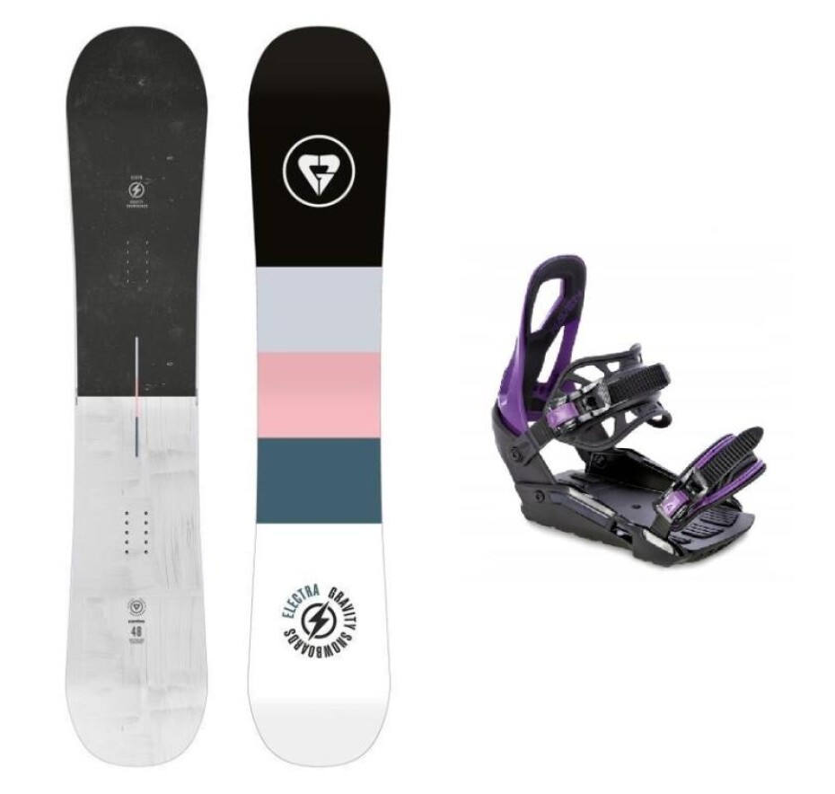 Gravity Electra 23/24 dámský snowboard + Raven S230 Black/violet vázání - main (0)