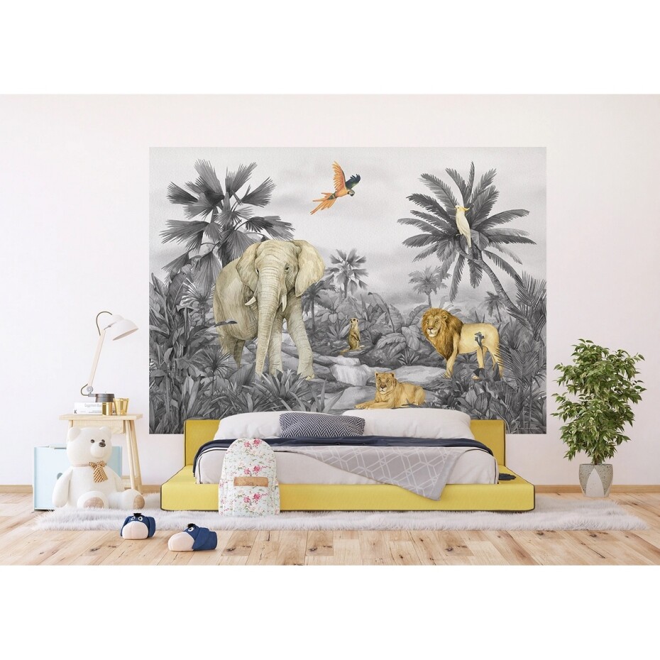 Dětská fototapeta Jungle 252 x 182 cm, 4 díly - main (2)