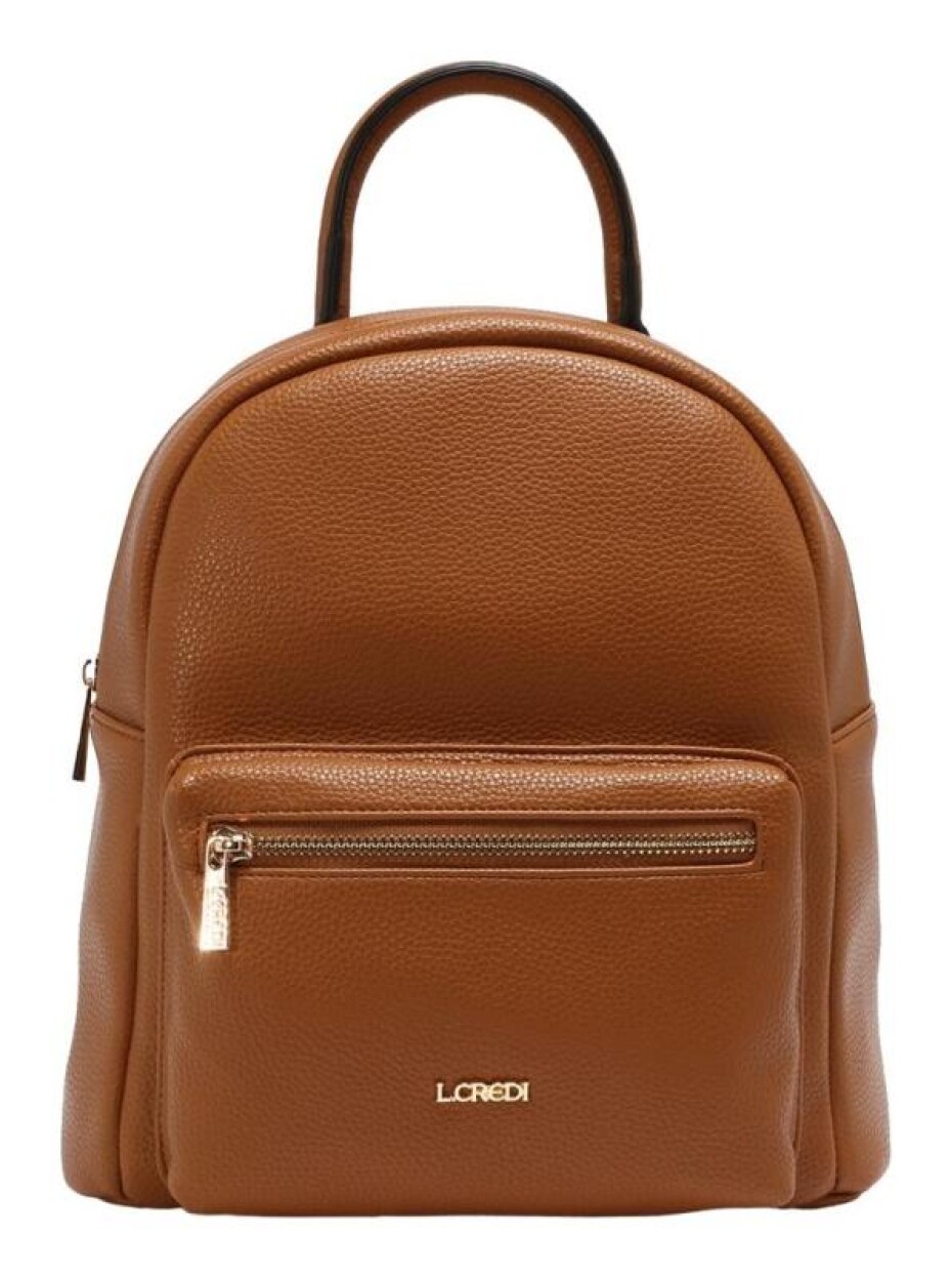 L.CREDI Budapest Backpack Cognac batoh - main (0)