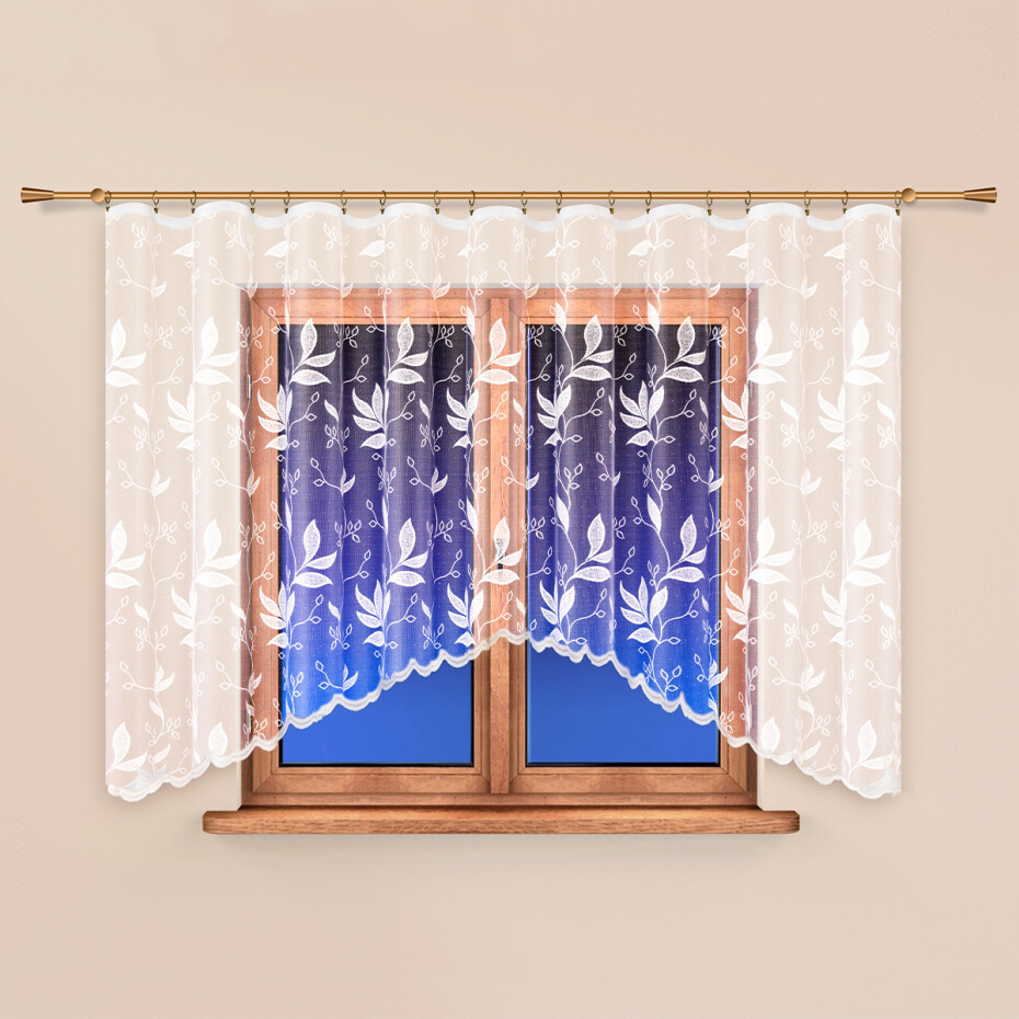 4Home Záclona Leaves, 350 x 175 cm - main (0)