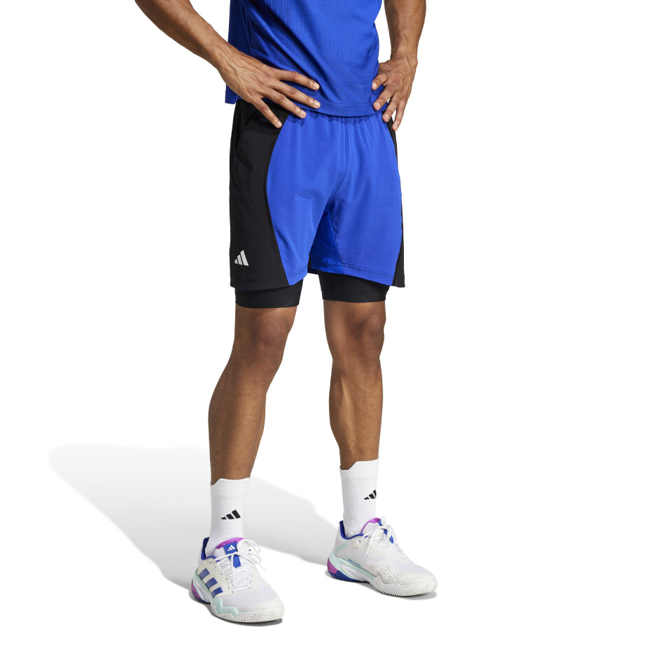 Pánské šortky adidas  Short & Tight Set Lucid Blue L - main (5)