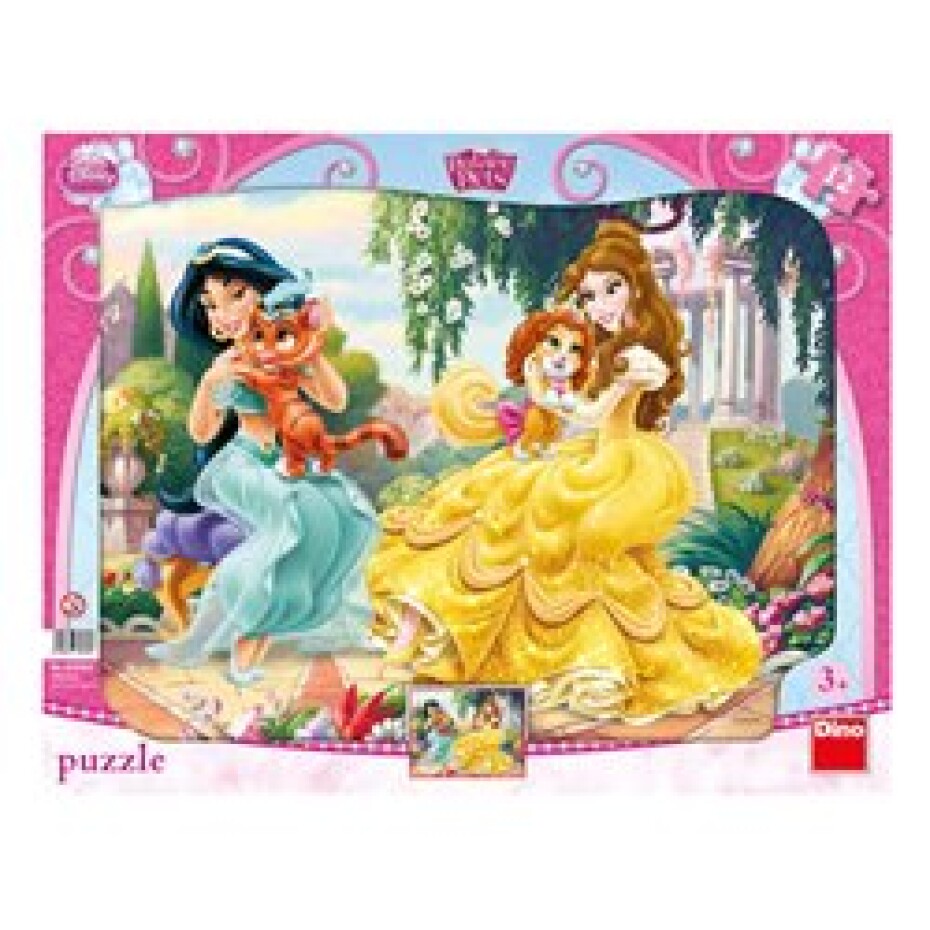 Puzzle Princezny &amp; mazlíčci 12 dílků - main (0)